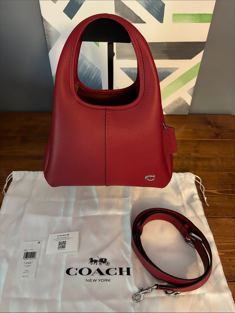 NWT Coach Lana 23 in Ruby